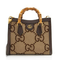 Gucci Jumbo GG Canvas Diana Small Tote