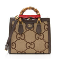 Gucci Jumbo GG Canvas Diana Small Tote