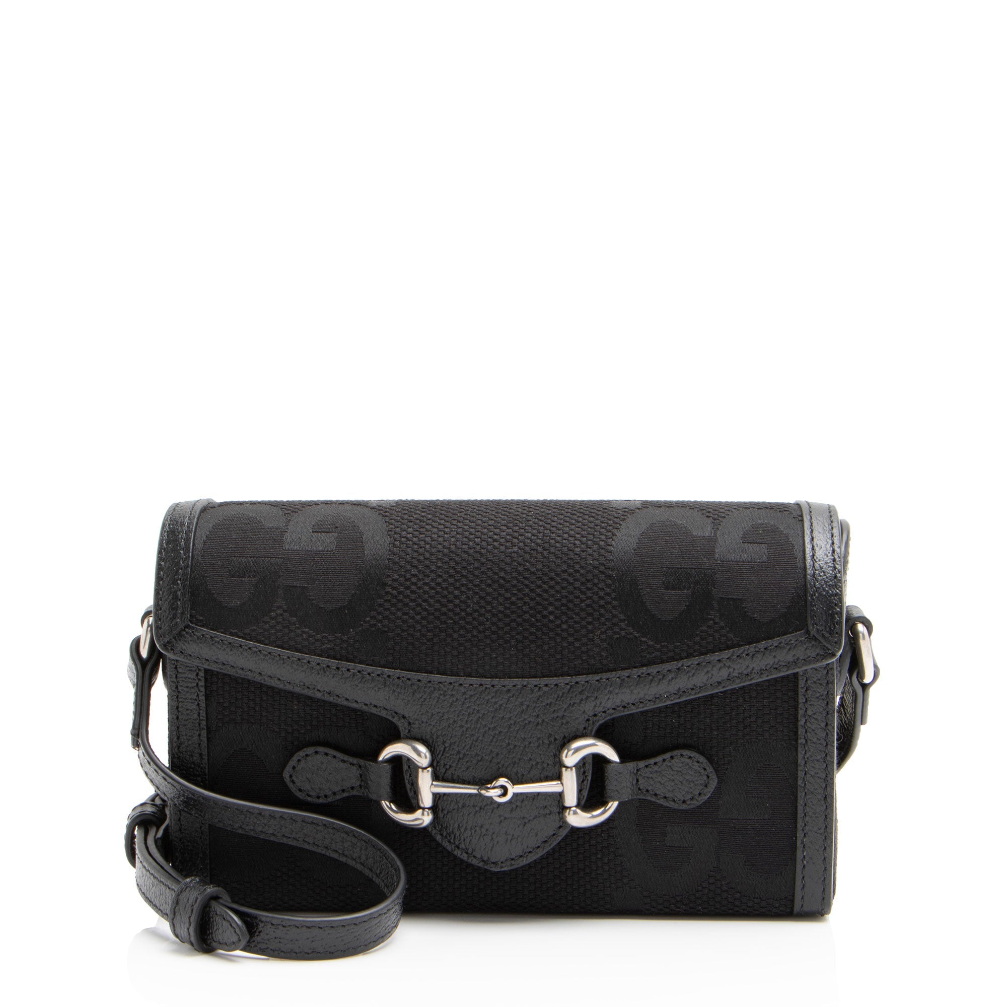 Gucci Jumbo GG Canvas Horsebit 1955 Mini Shoulder Bag