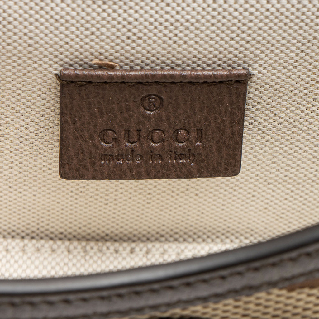 Gucci Jumbo GG Canvas Horsebit 1955 Mini Shoulder Bag