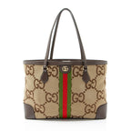 Gucci Jumbo GG Canvas Ophidia Large Shopping Tote