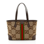 Gucci Jumbo GG Canvas Ophidia Medium Tote (SHF-nLNam4)
