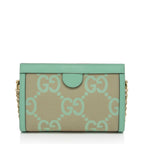 Gucci Jumbo GG Canvas Ophidia Medium Chain Shoulder Bag