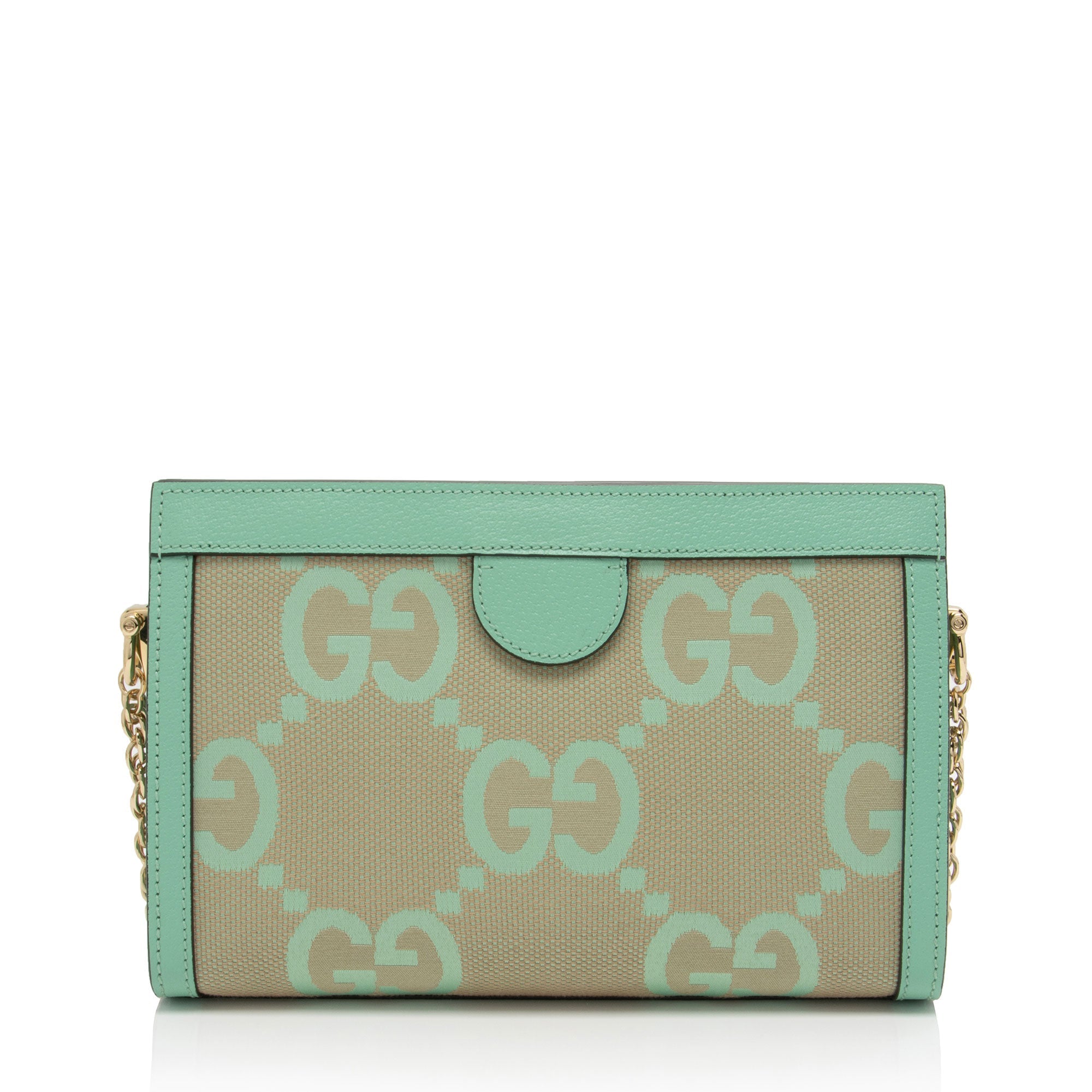 Gucci Jumbo GG Canvas Ophidia Medium Chain Shoulder Bag