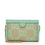 Gucci Jumbo GG Canvas Ophidia Medium Chain Shoulder Bag