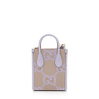 Gucci Jumbo GG Canvas Vertical Mini Tote