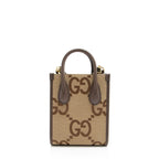 Gucci Jumbo GG Canvas Vertical Mini Tote