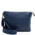 Gucci Jumbo GG Embossed Leather Medium Messenger