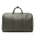 Gucci Jumbo GG Embossed Leather Small Duffle