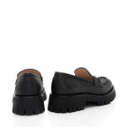 Gucci Jumbo GG Leather Horsebit Lug Sole Loafers - Size 7 / 37 (SHF-YQXZhe)