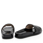 Gucci Jumbo GG Leather Slides - Size 6.5 / 36.5