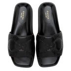 Gucci Jumbo GG Leather Slides - Size 6.5 / 36.5