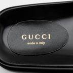 Gucci Jumbo GG Leather Slides - Size 6.5 / 36.5