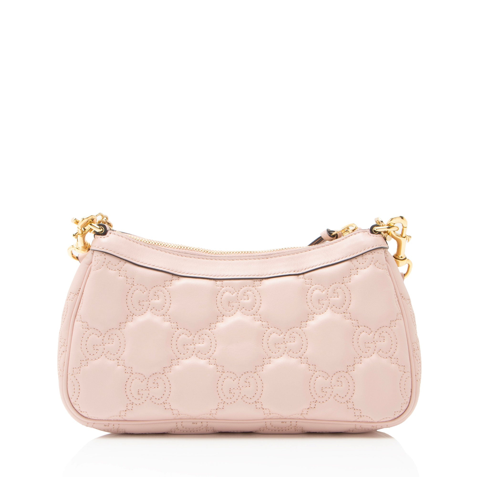 Gucci Jumbo GG Matelasse Leather Chain Small Crossbody