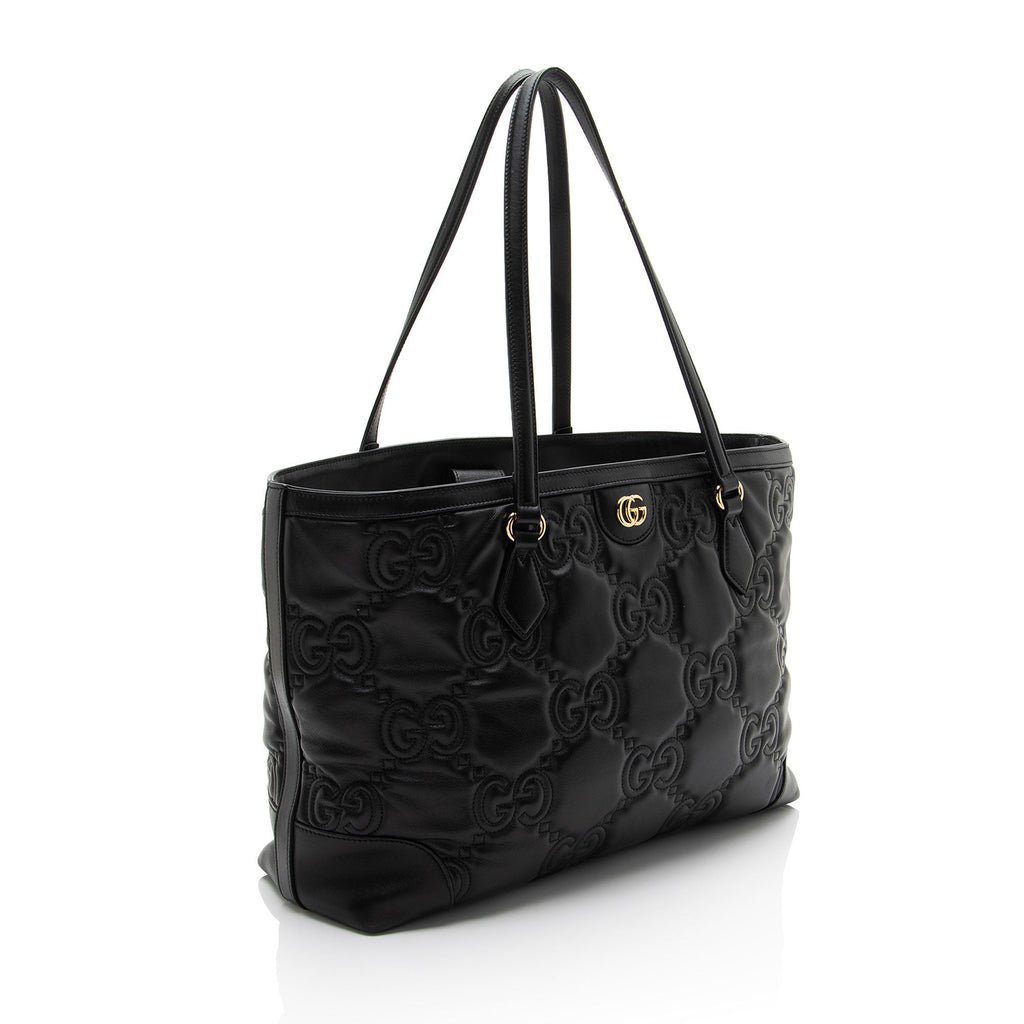 Gucci Jumbo GG Matelasse Leather Ophidia Large Shopping Tote