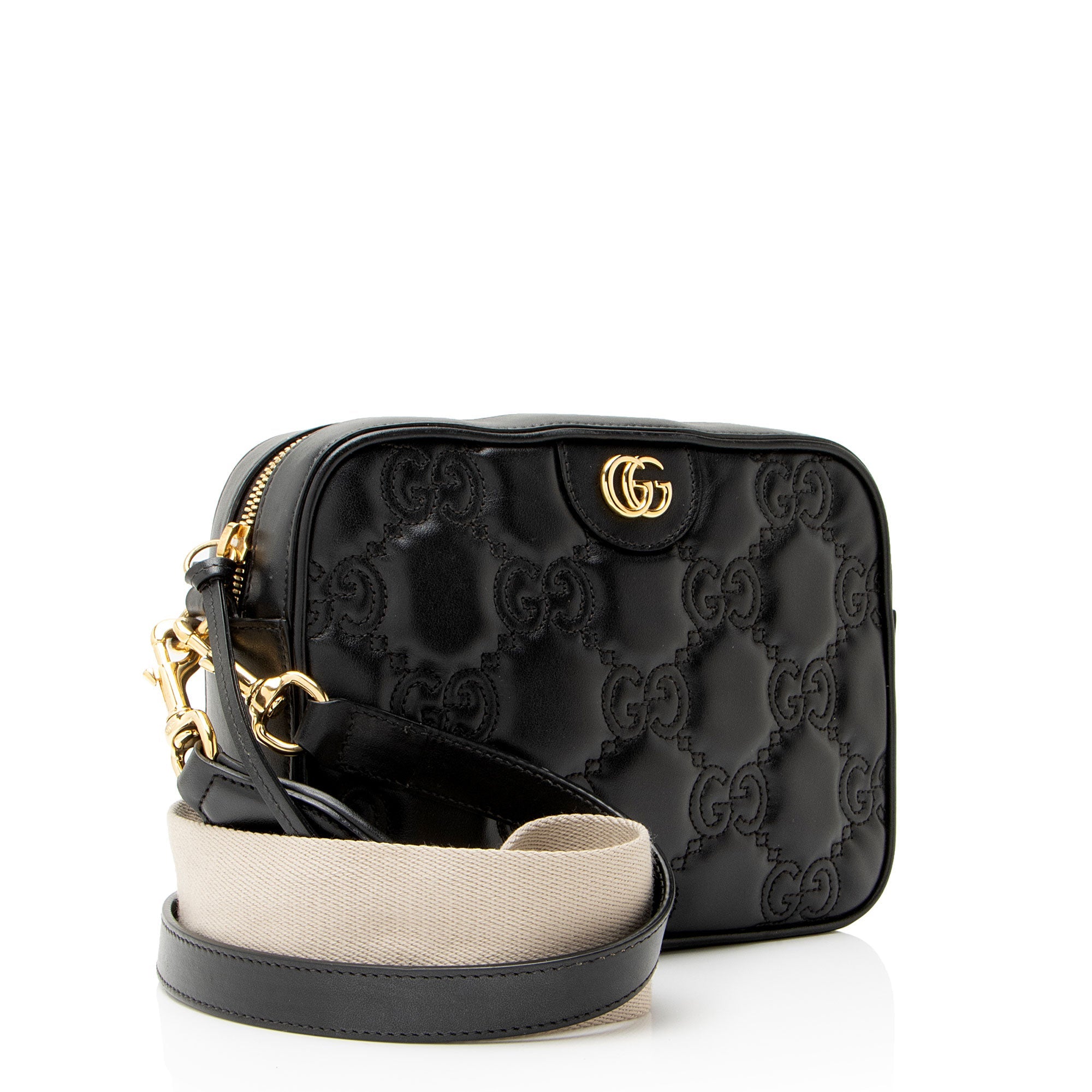 Gucci Jumbo GG Matelasse Leather Small Shoulder Bag