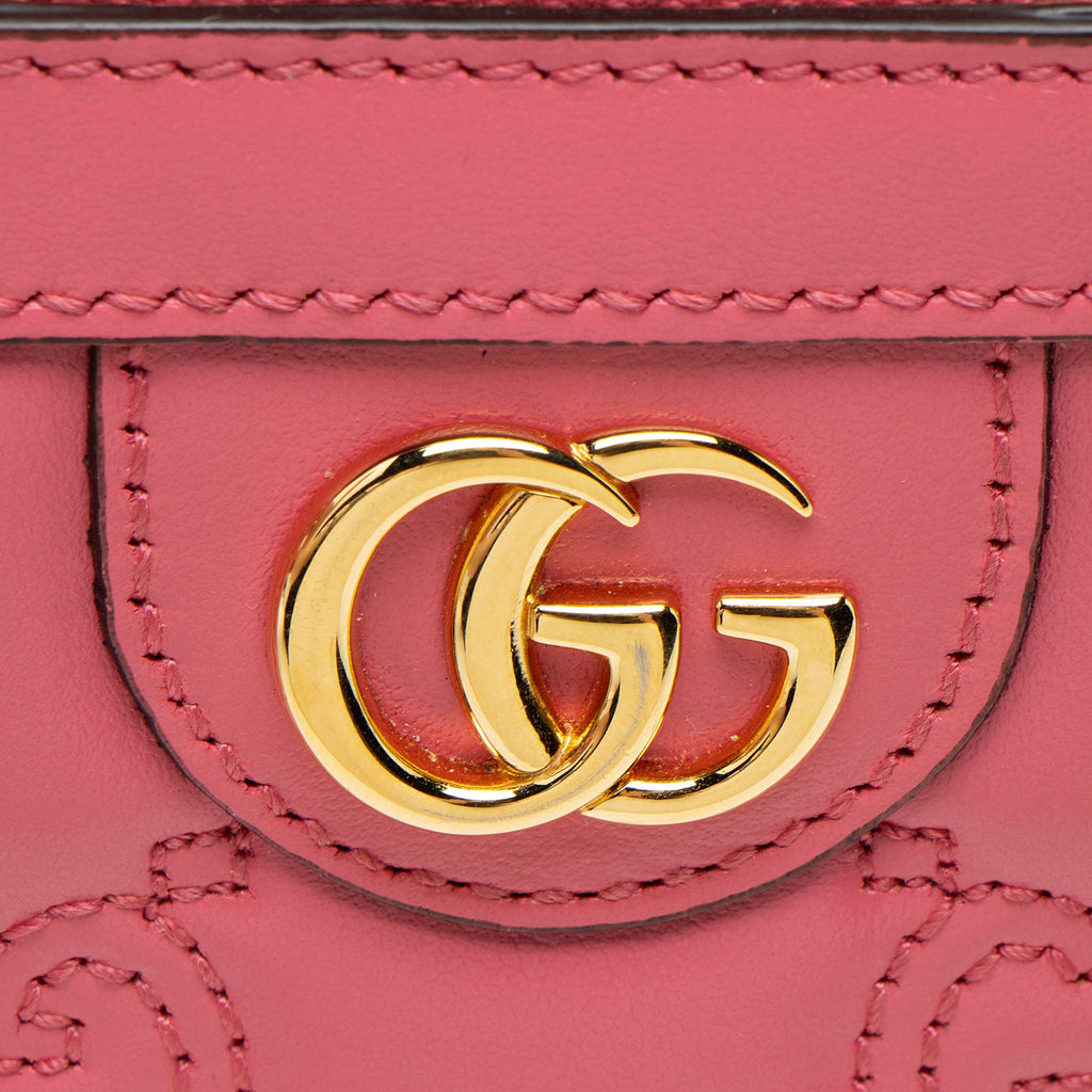Gucci Jumbo GG Matelasse Leather Zip Around Wallet