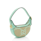 Gucci Jumbo GG Web Half Moon Mini Hobo