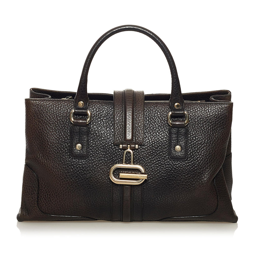 Gucci Junco Leather Handbag (SHG-34266)