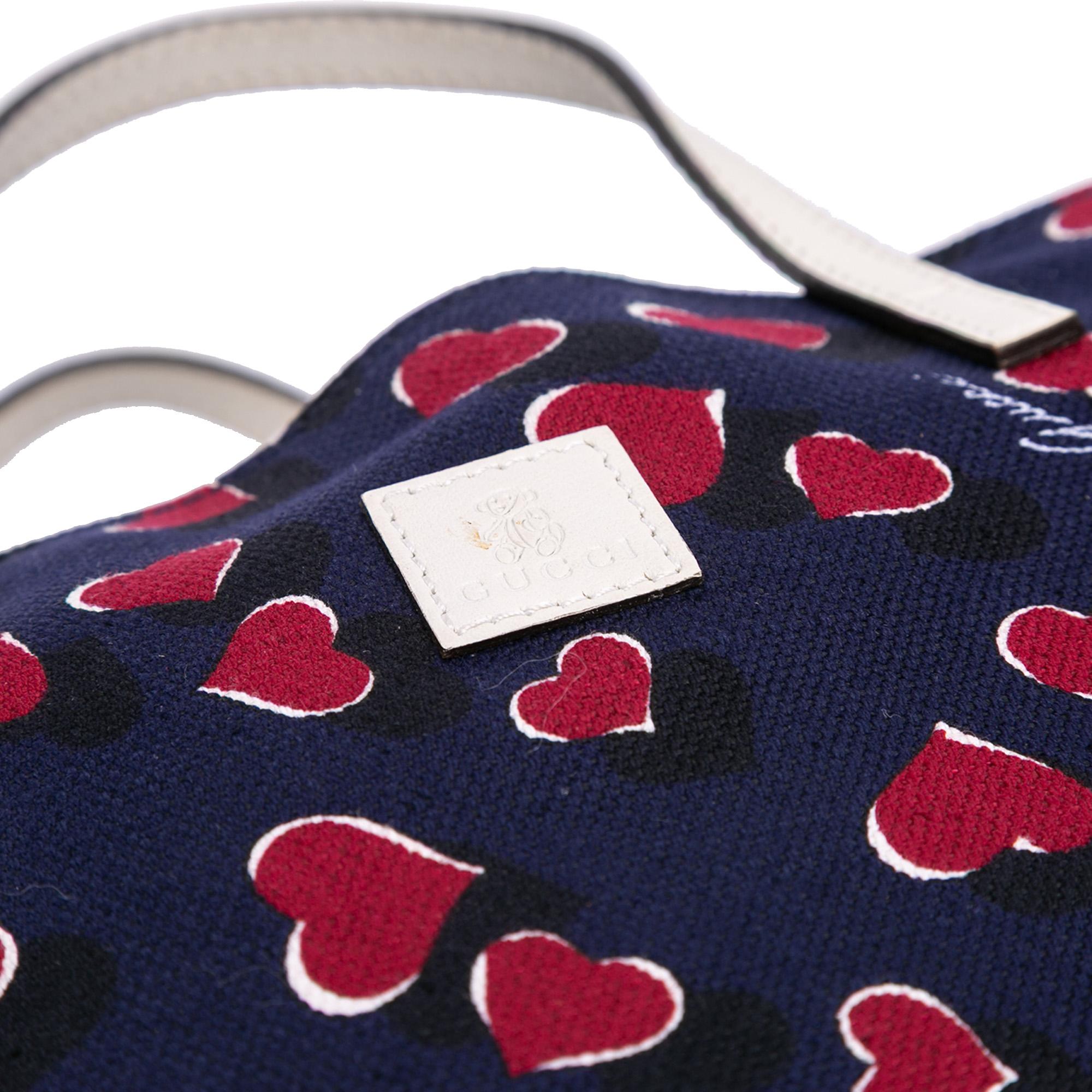 Gucci Kids Canvas Heartbeat Tote