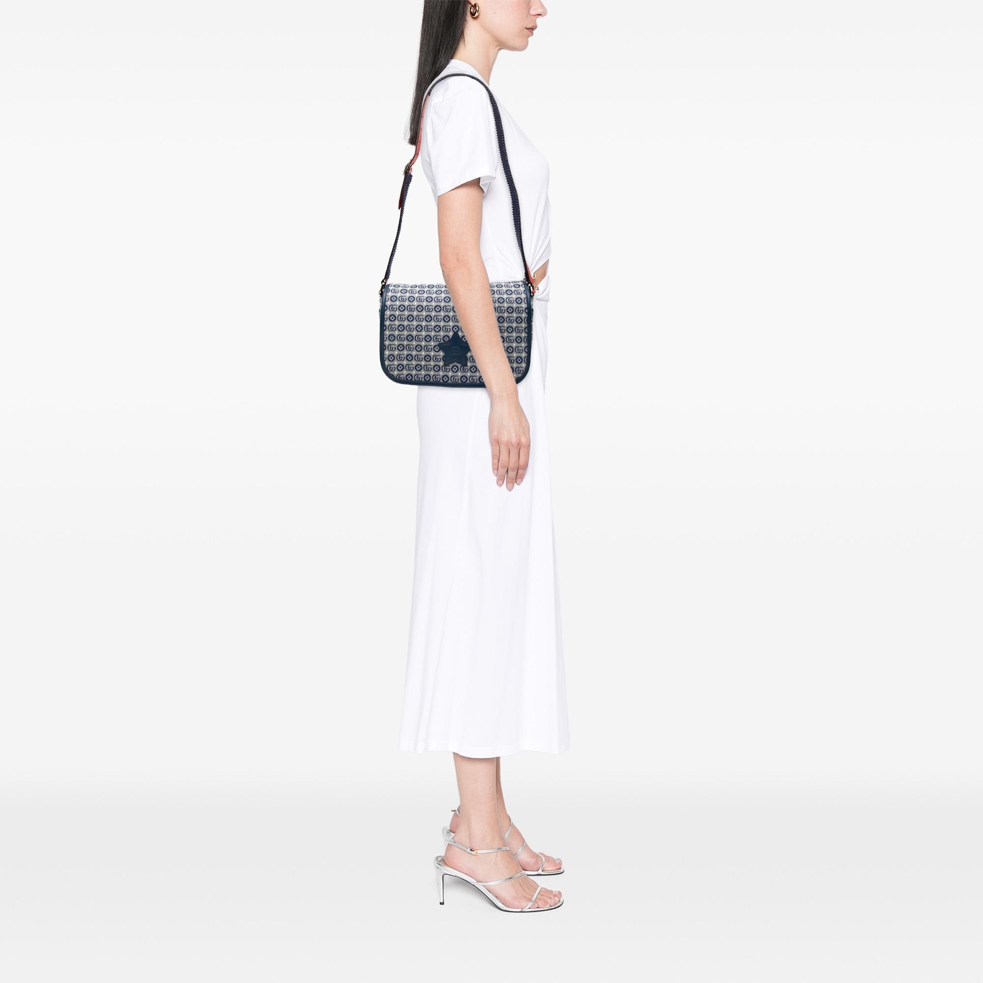 Gucci Kids GG Canvas Star Messenger Bag