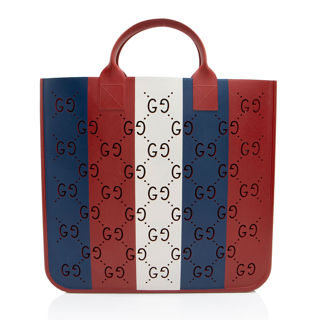 Gucci GG Perforated Rubber Tote