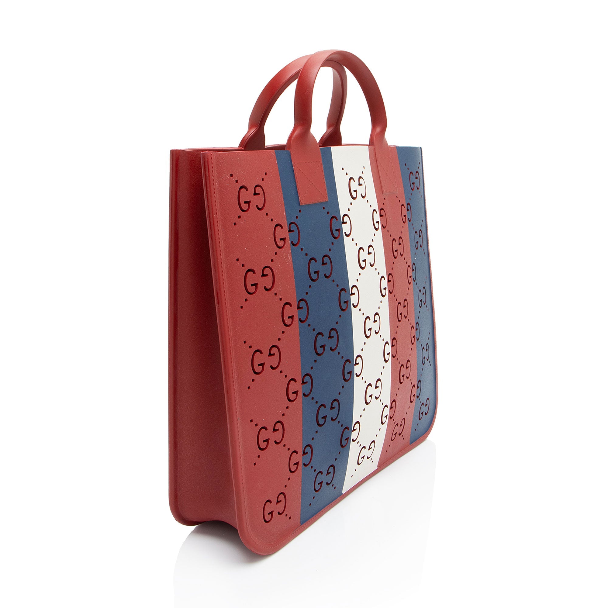 Gucci GG Perforated Rubber Tote
