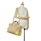 Gucci Large Bamboo Raffia Satchel (SHG-xxZMBj)