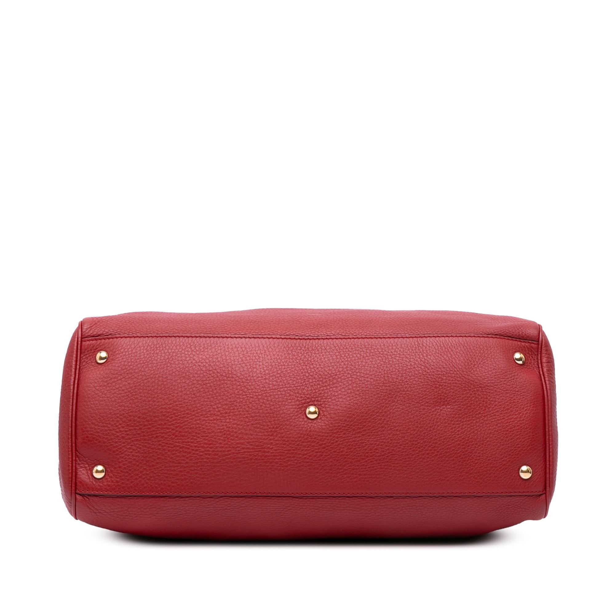 Gucci Large Calfskin Bamboo Shopper Sachel