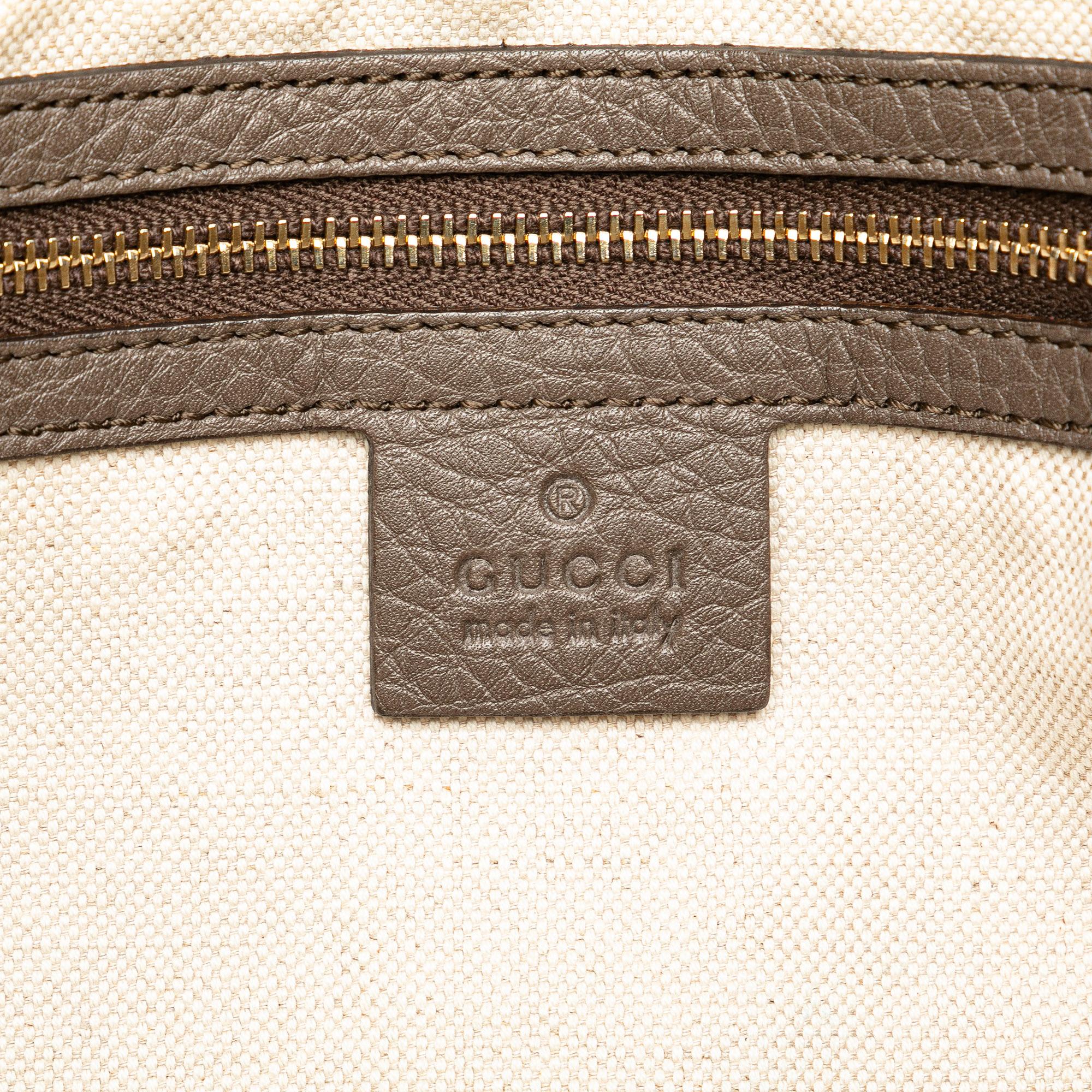 Gucci Large Calfskin Bamboo Shopper Satchel (SHG-6aRUFo)