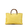 Gucci Large Calfskin Bamboo Shopper Satchel (SHG-ageQGN)