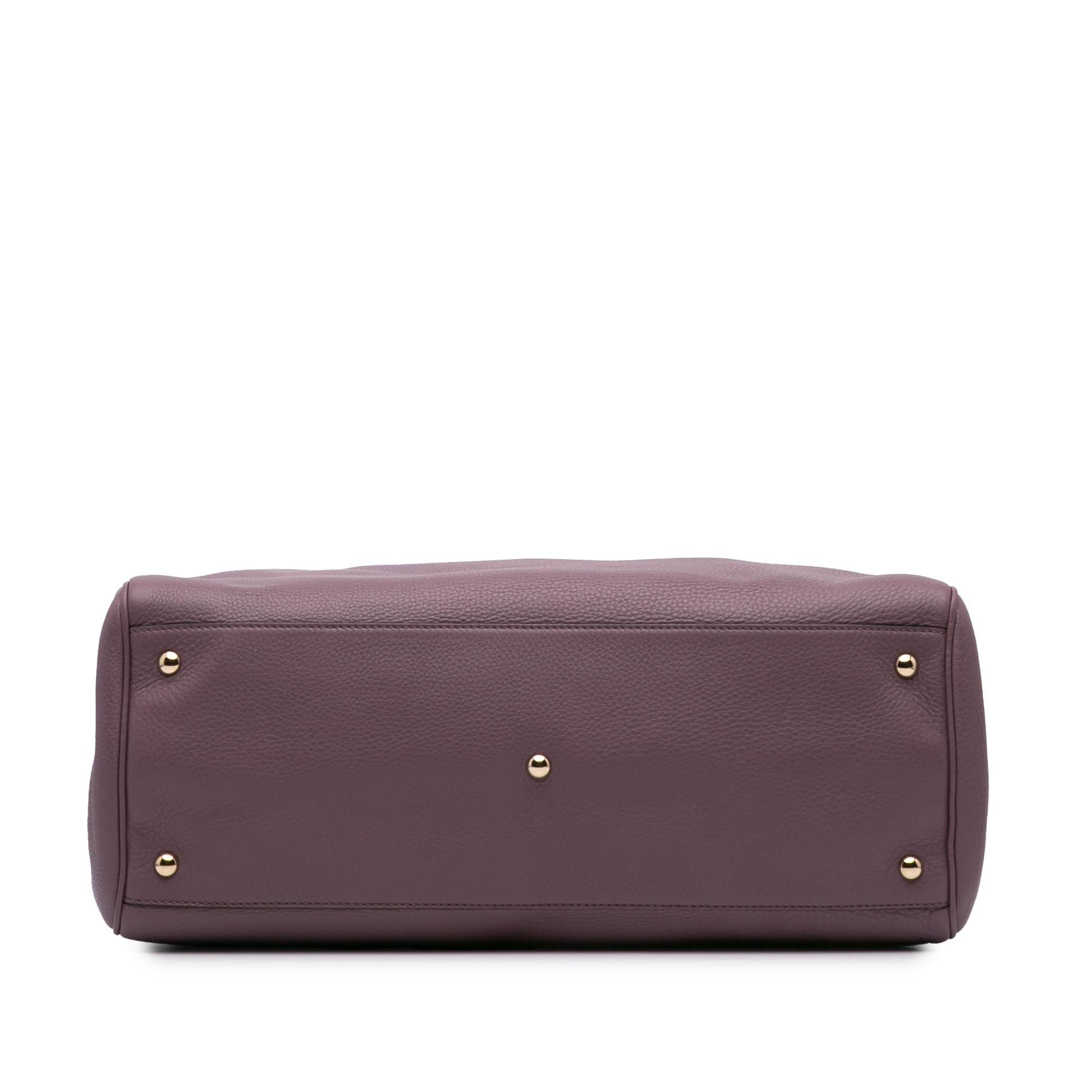 Gucci Large Calfskin Bamboo Shopper Satchel