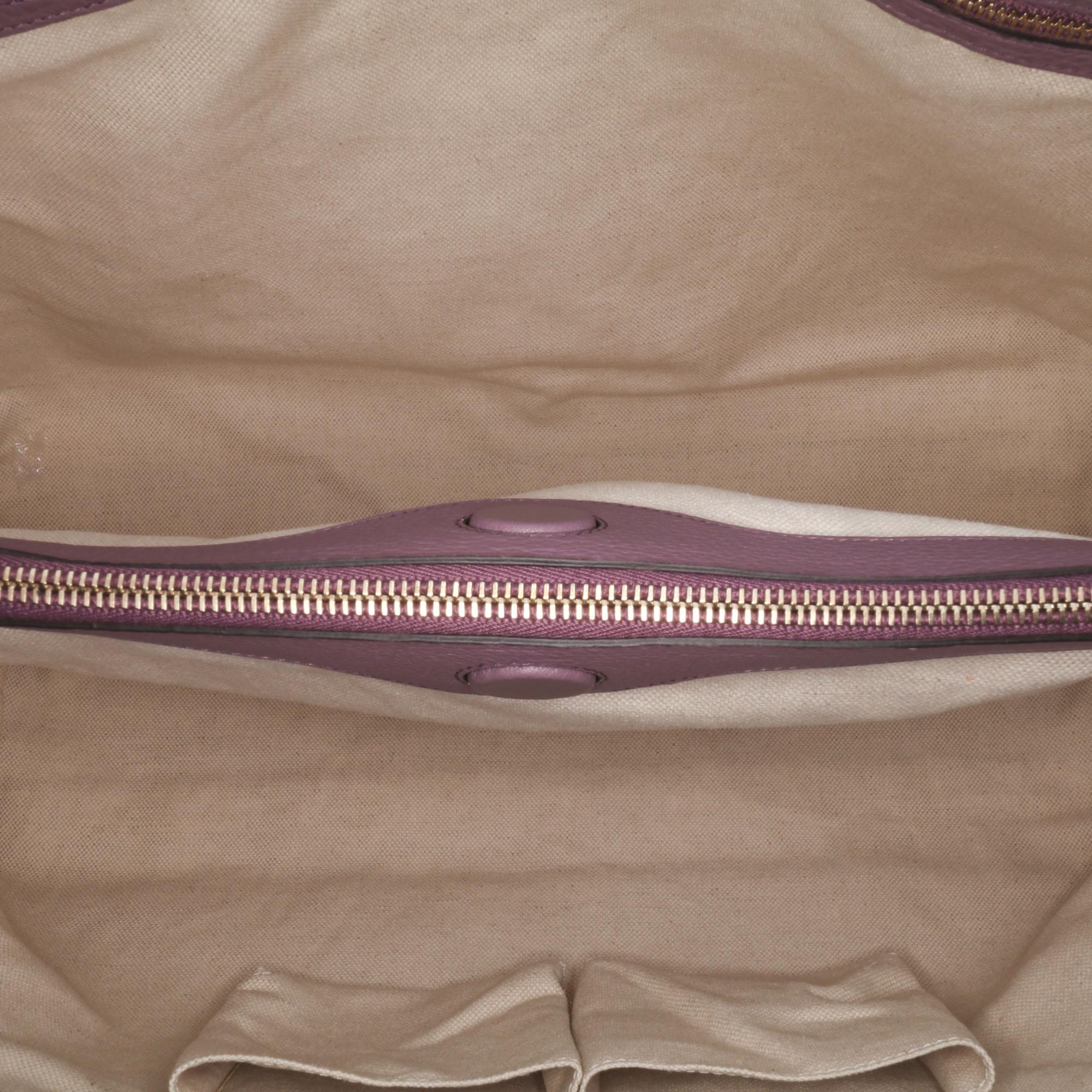 Gucci Large Calfskin Bamboo Shopper Satchel