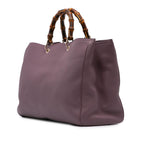 Gucci Large Calfskin Bamboo Shopper Satchel
