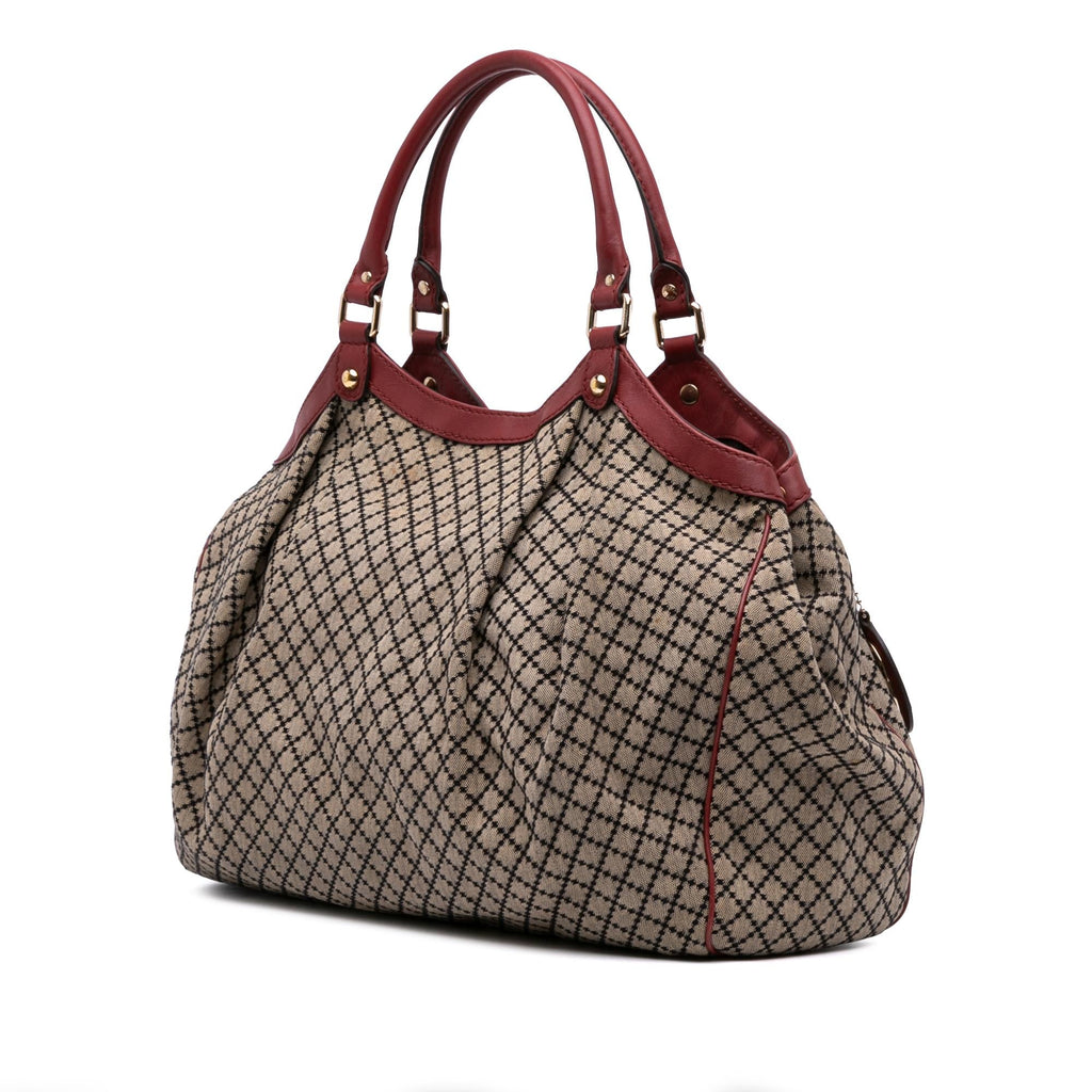 Gucci Large Diamante Canvas Sukey Tote