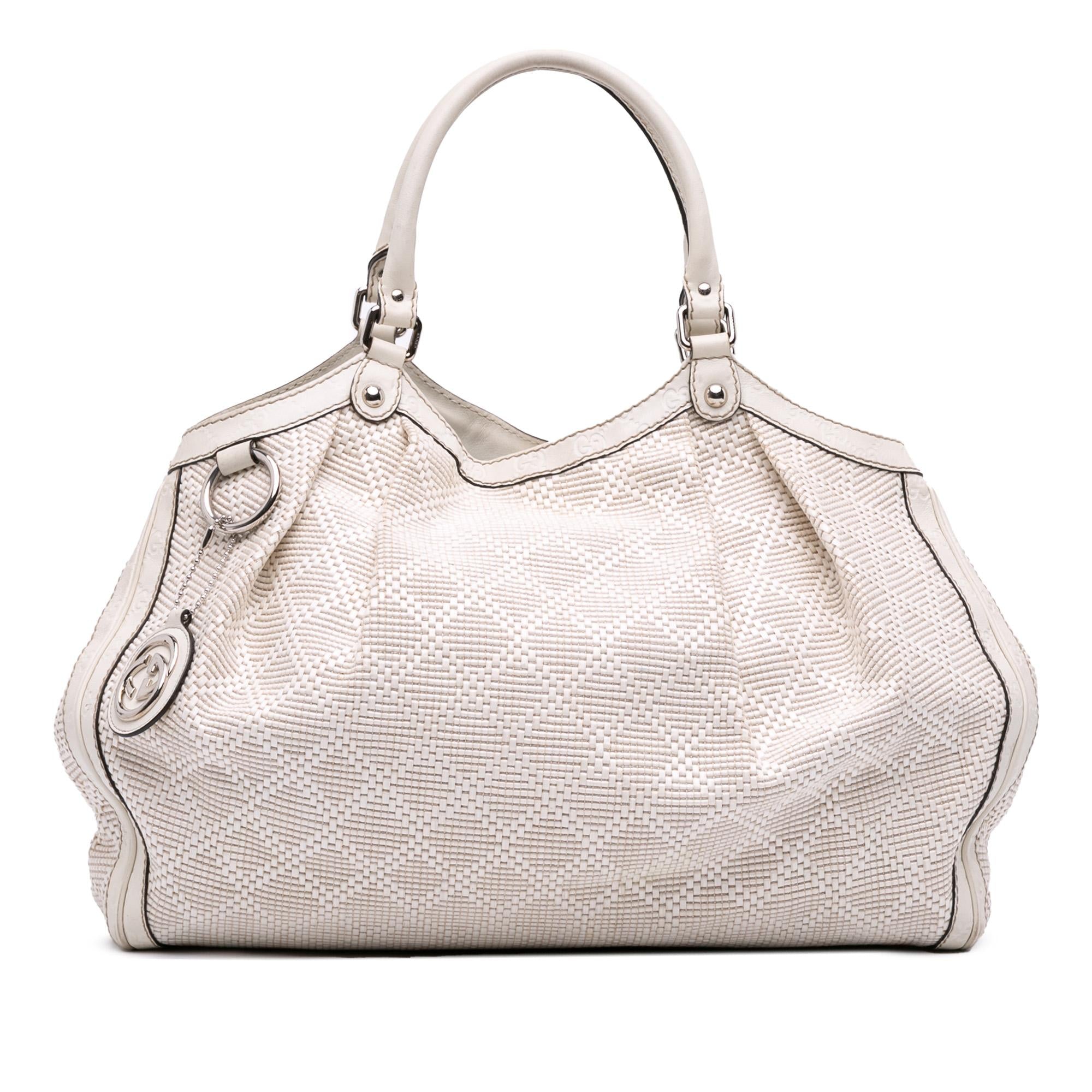 Gucci Large Diamante Raffia Sukey Tote
