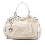 Gucci Large Diamante Raffia Sukey Tote