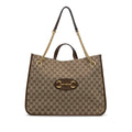 Gucci Large GG Canvas 1955 Horsebit Chain Tote (SHG-y7zkCB)