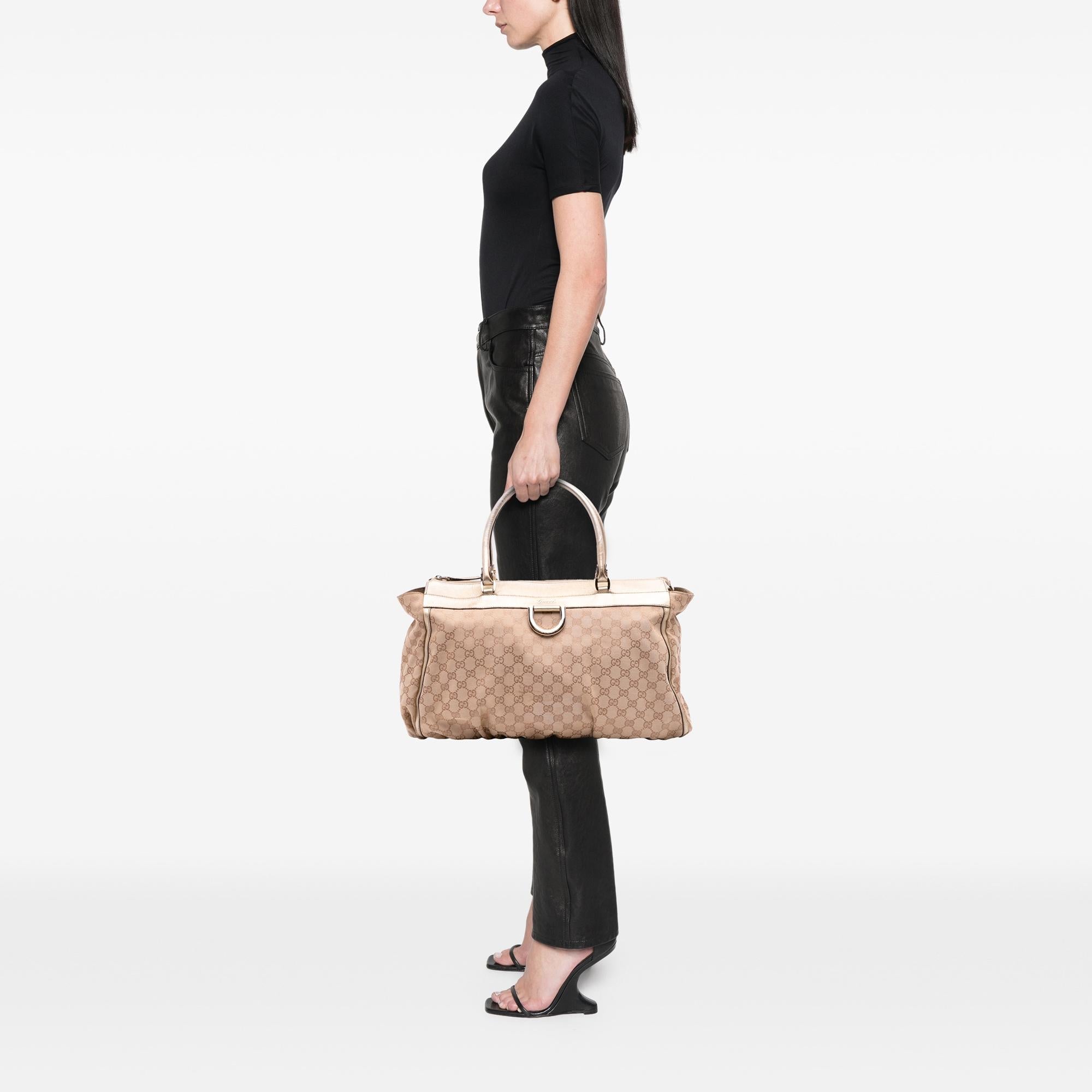 Gucci Large GG Canvas Abbey D Ring Tote