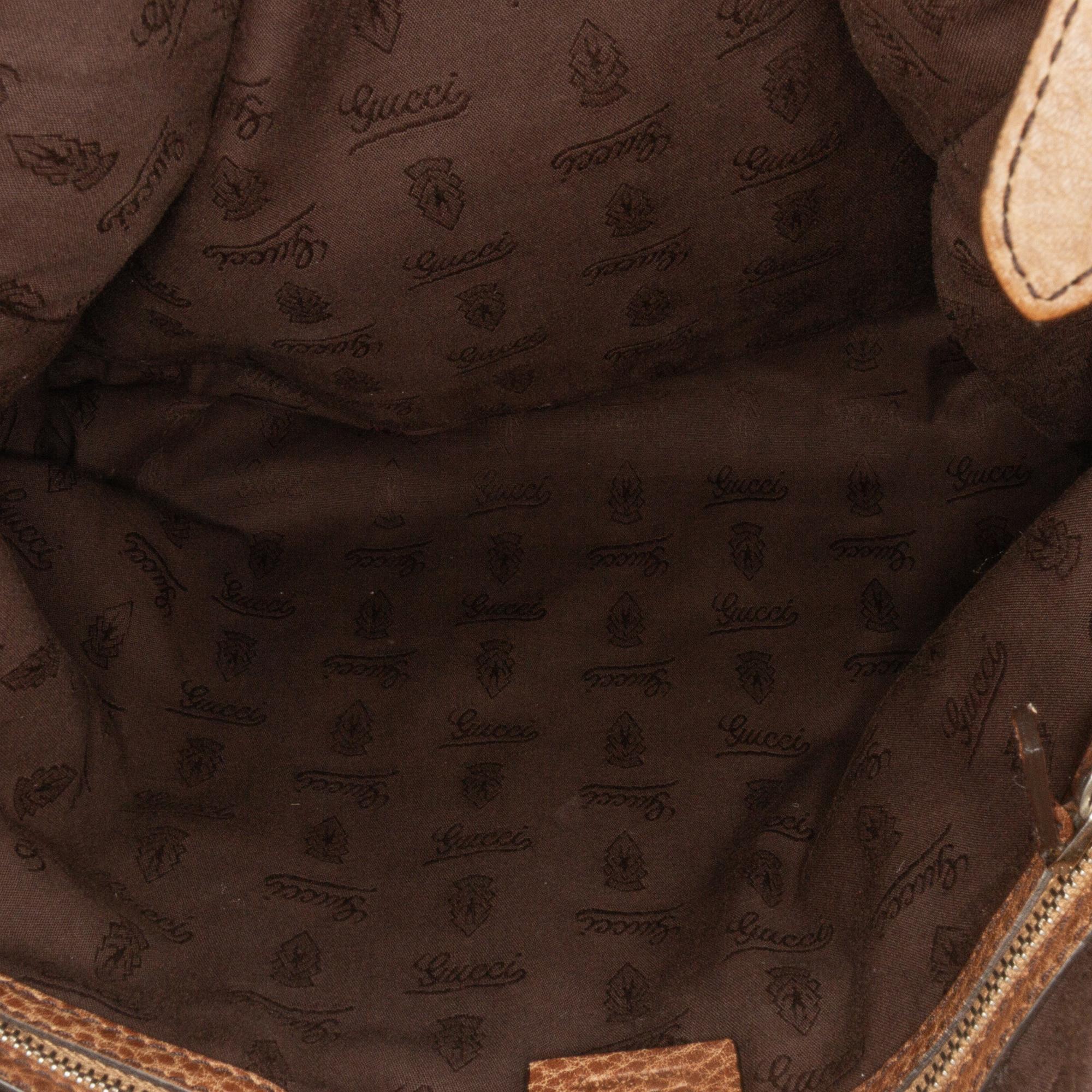 Gucci Large GG Canvas Bamboo Bar Tote