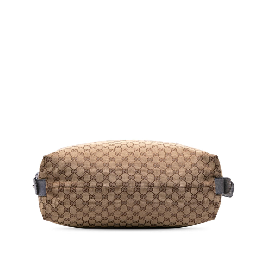 Gucci Large GG Canvas Bamboo Bar Tote
