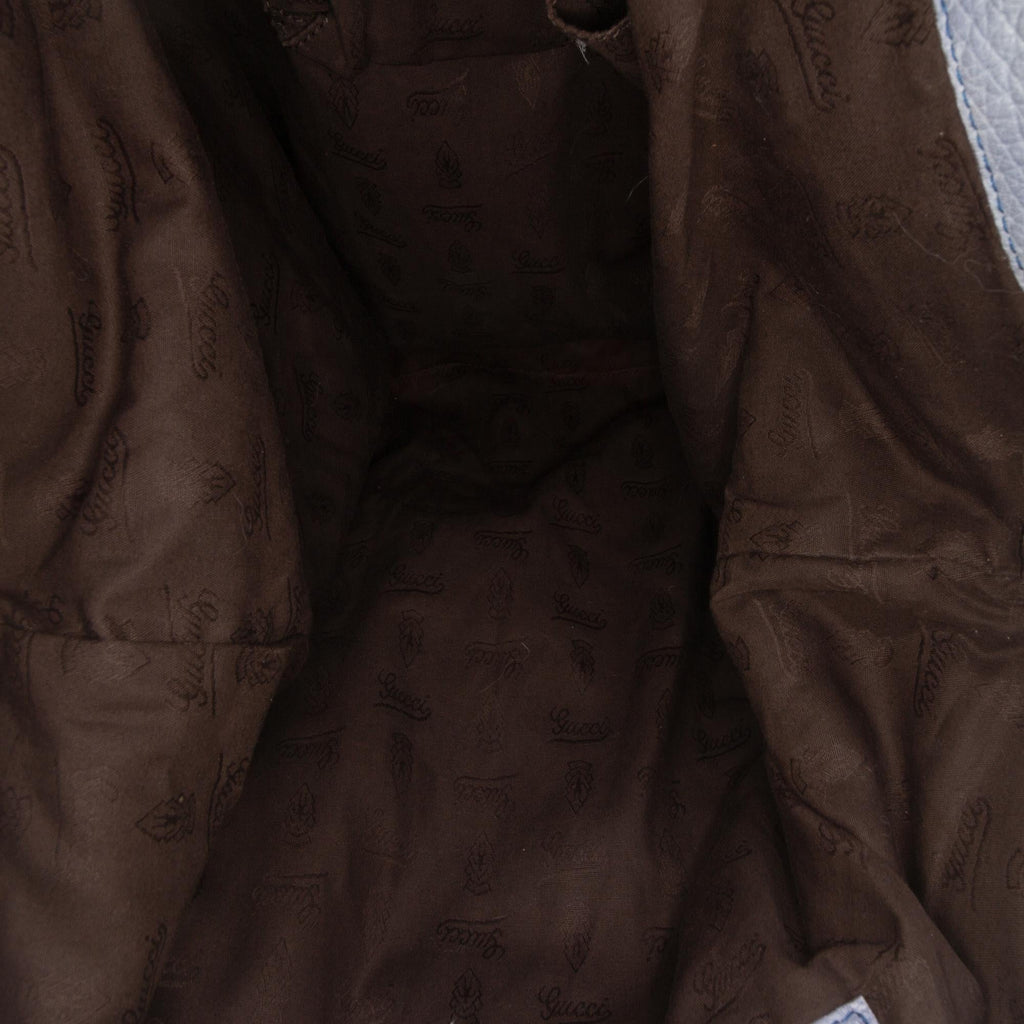 Gucci Large GG Canvas Bamboo Bar Tote