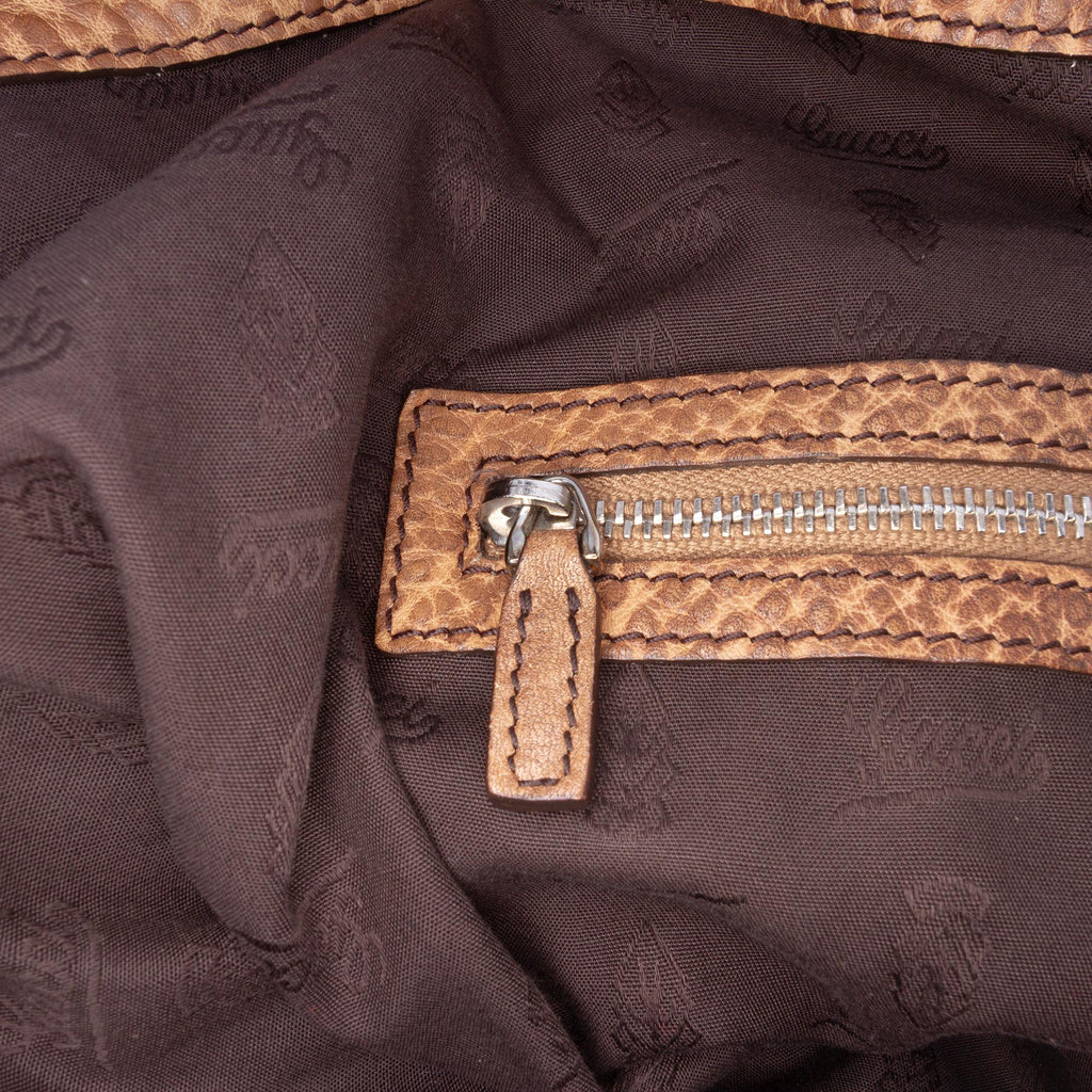 Gucci Large GG Canvas Bamboo Bar Tote