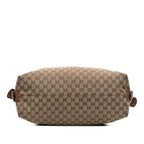 Gucci Large GG Canvas Bamboo Bar Tote