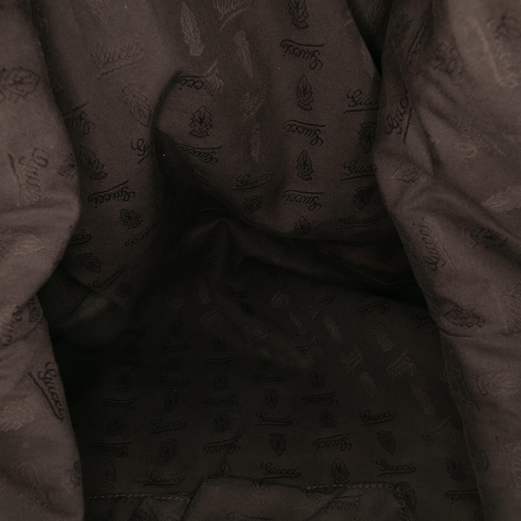 Gucci Large GG Canvas Bamboo Bar Tote