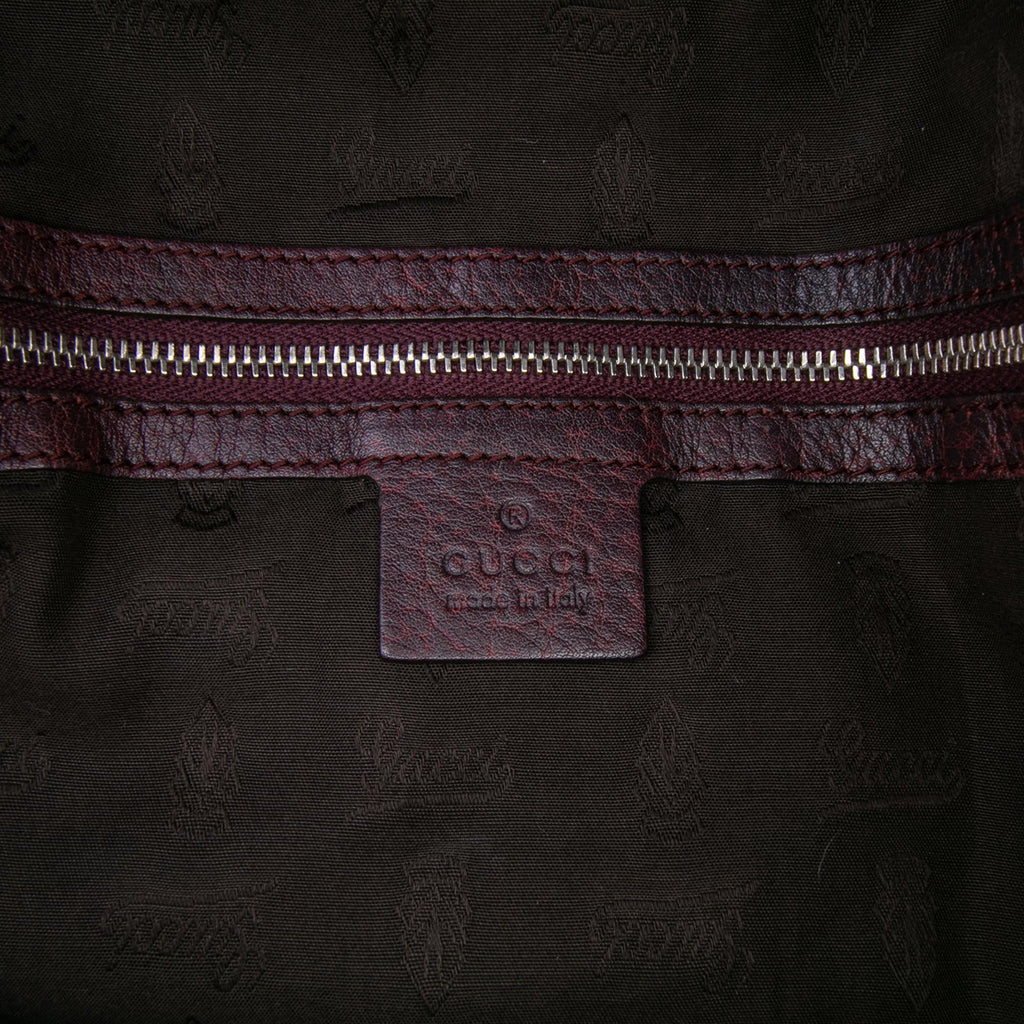 Gucci Large GG Canvas Bamboo Bar Tote