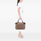 Gucci Large GG Canvas Bamboo Bar Tote
