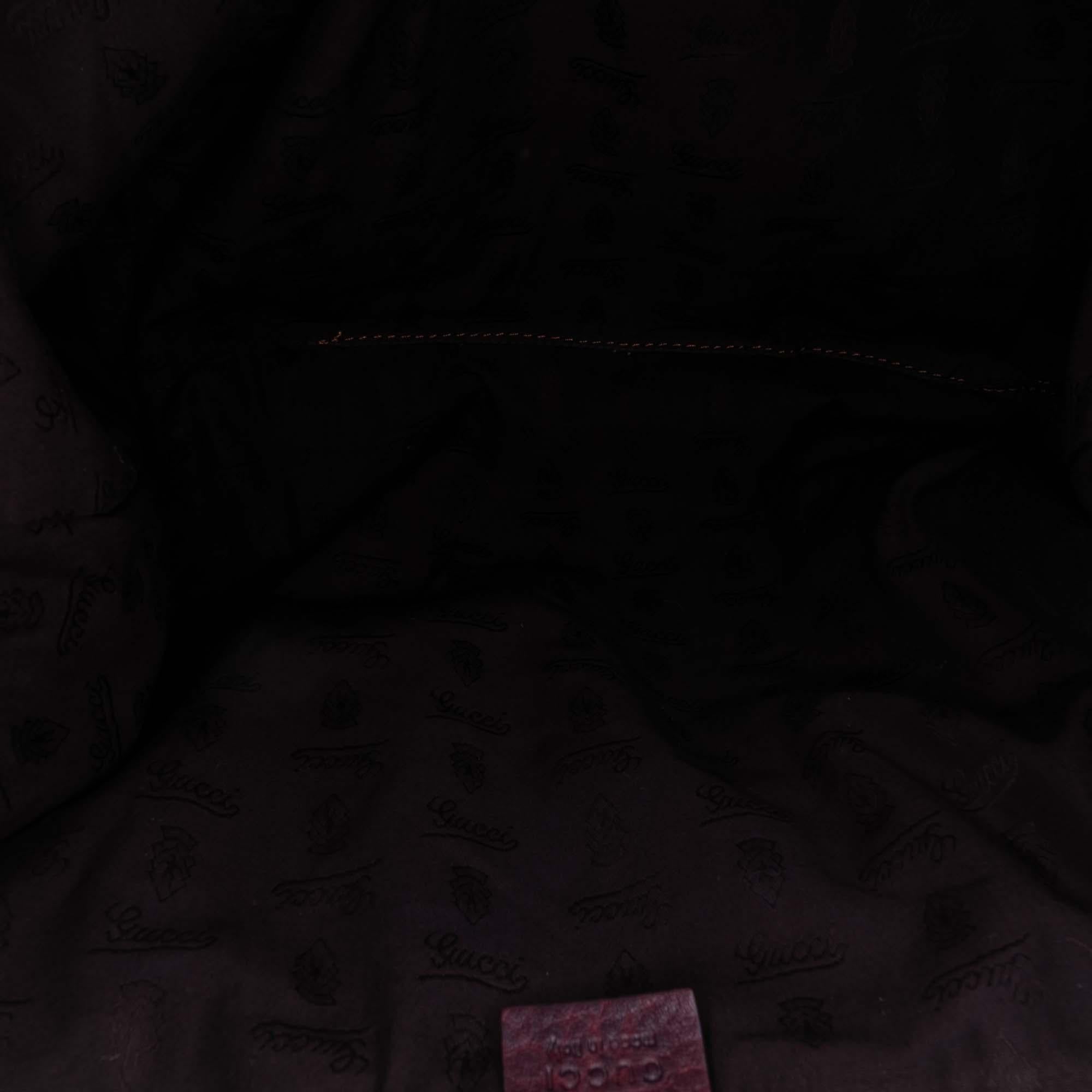 Gucci Large GG Canvas Bamboo Bar Tote