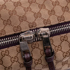 Gucci Large GG Canvas Bamboo Bar Tote