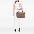 Gucci Large GG Canvas Bamboo Bar Tote